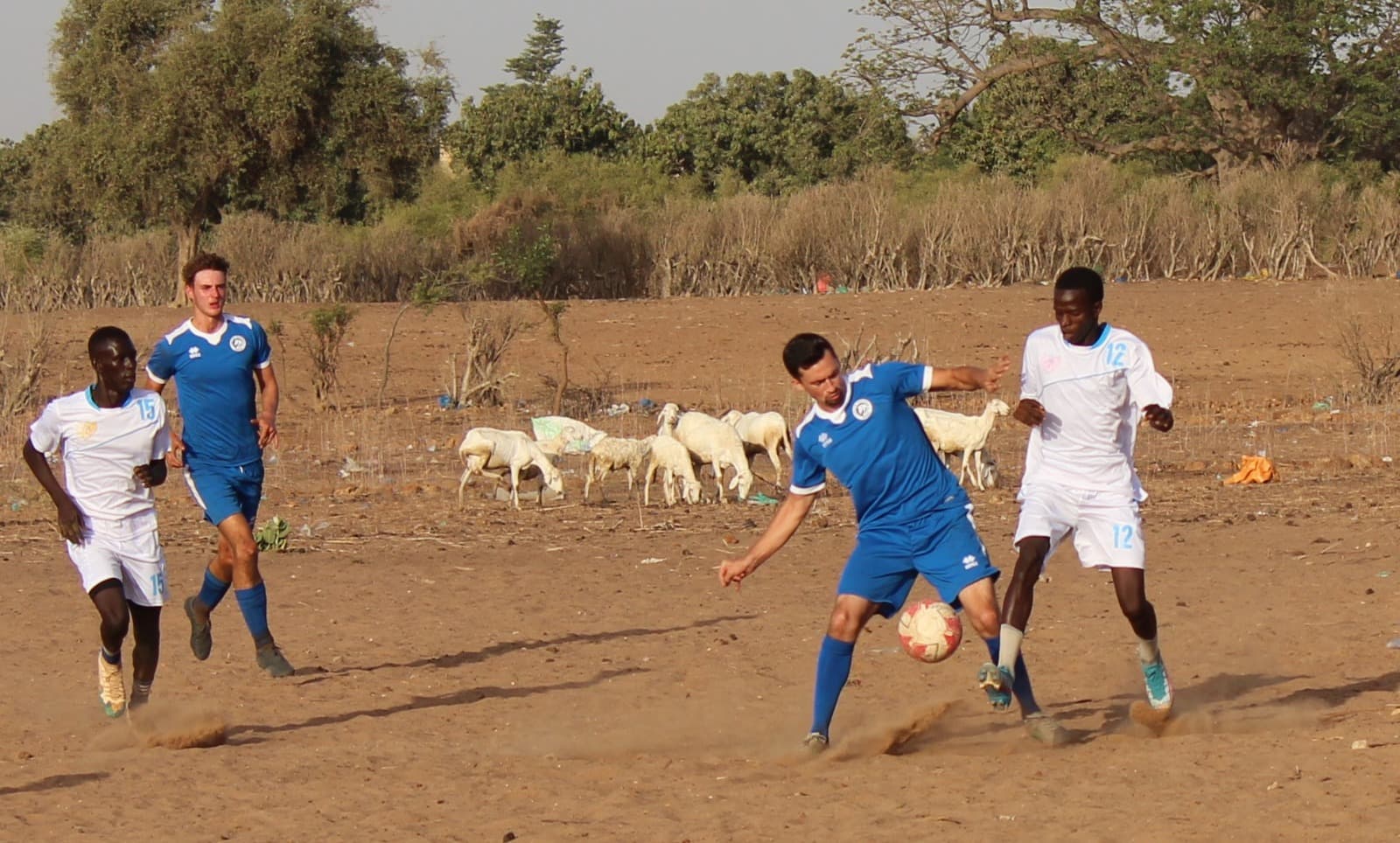 Young footballers at a Hope Football session
